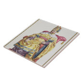 中国のKang Tsiの(1662-1722年の)満州皇帝からの タイル (側面)