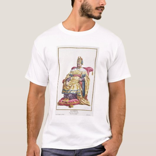 中国のKang Tsiの(1662-1722年の)満州皇帝からの Tシャツ (正面)