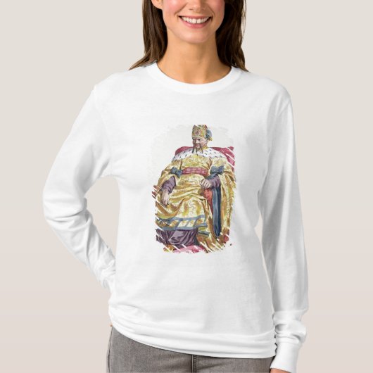 中国のKang Tsiの(1662-1722年の)満州皇帝からの Tシャツ (正面)