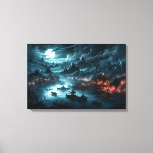 中国のRiver Styx Streted Canvas Print キャンバスプリント (正面)