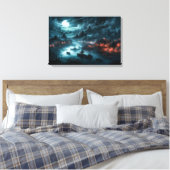 中国のRiver Styx Streted Canvas Print キャンバスプリント (インサイチュ (寝室))