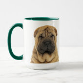 中国のSharpei Personelized Mug マグカップ (左)