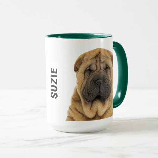 中国のSharpei Personelized Mug マグカップ (正面右)