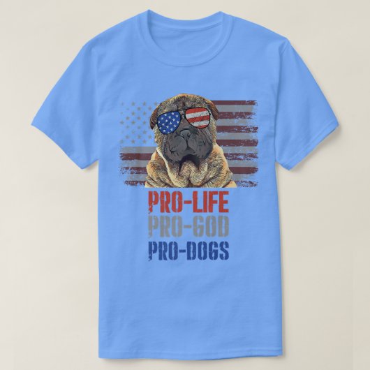 中国のSharPei Pro Life Pro God Pro Dogs Premium Tシャツ (デザイン正面)