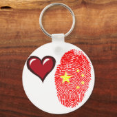 中国のtouch指紋フラグ キーホルダー (正面)