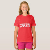 中国のYear of the Dog カスタム 2018ガールティー Tシャツ (正面フル)