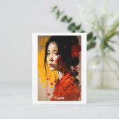 中国はがき – ポートレート – 女性の世界 ポストカード (スタンド正面)