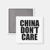 中国は気にしない マグネット (正面/裏面)