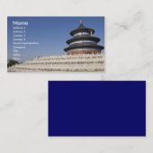 中国への旅行 名刺 (正面/裏面)