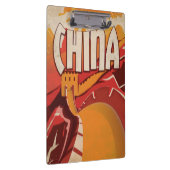 中国へ飛べ 古典的旅行ポスター クリップボード (右)