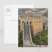 中国アジアの金山嶺の万里の長城 2 ポストカード (正面/裏面)