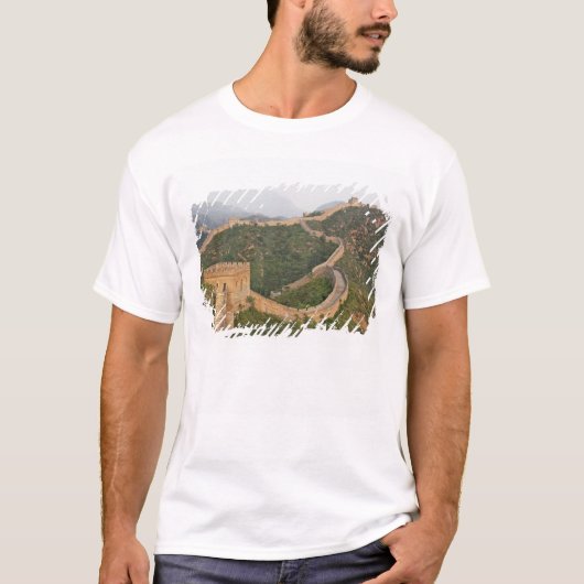 中国アジアの金山嶺の万里の長城 Tシャツ (正面)