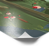 中国ウォーターガーデン漫画のポスター フォトプリント            (角)