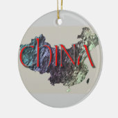 中国オーナメント セラミックオーナメント (左)