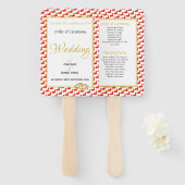 中国クリスチャンのカスタムウェディング婚礼プログラム ハンドファン