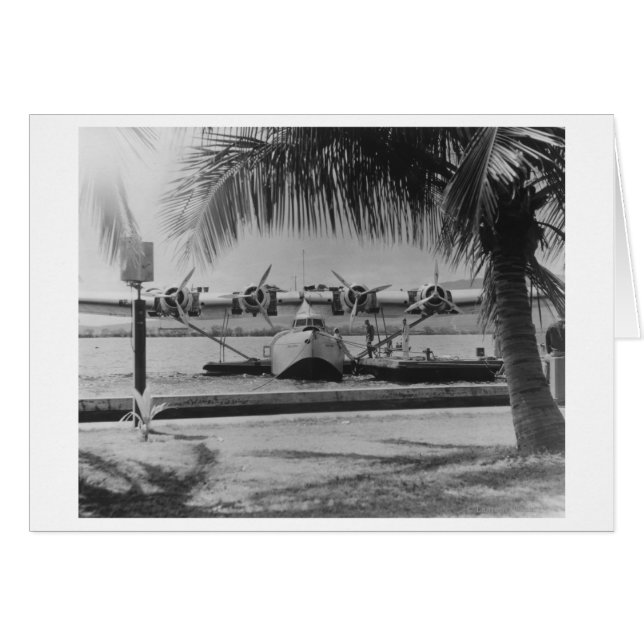 中国クリッパー係留オンハワイアン島 (正面横)