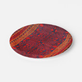 中国コタンレッドブルーイエロー  ペーパープレート (アングル)