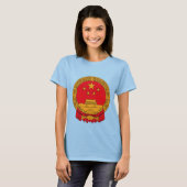 中国コート・オブ・アームズTシャツ Tシャツ (正面フル)