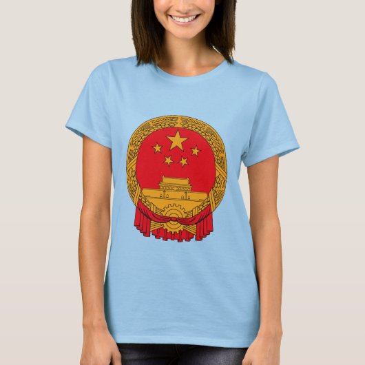 中国コート・オブ・アームズTシャツ Tシャツ (正面)