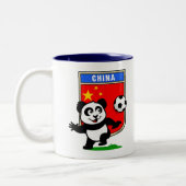 中国サッカーパンダ ツートーンマグカップ (左)