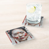 中国シック ガラスコースター (アングル)