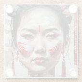 中国シック ガラスコースター (裏面)