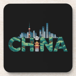 中国シャンハイ・テンプル・パンダ コースター