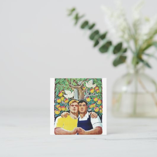 中国ソ連 スクエア名刺 (スタンド正面)