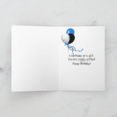 中国チャイニーズ・クレステッド・ヘアレス犬が旗のスカーフを巻いている カード (内部)