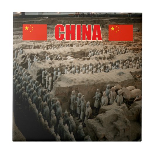 中国テラコッタ軍 タイル (正面)