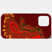 中国ドラゴンレッドと金ゴールドデザイン Case-Mate iPhoneケース (裏面 (横))