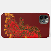 中国ドラゴンレッドと金ゴールドデザイン Case-Mate iPhoneケース (裏面(横))