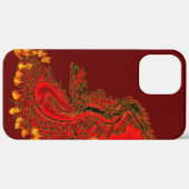 中国ドラゴンレッドと金ゴールドデザイン Case-Mate iPhoneケース (裏面 / 右)
