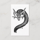 中国ドラゴン入れタトゥースタイルの名刺 名刺 (裏面)