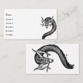 中国ドラゴン入れタトゥースタイルの名刺 名刺 (正面/裏面)