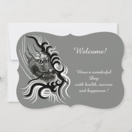 中国ドラゴン入れ入れスタイル 招待状