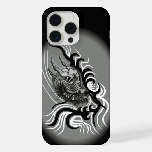中国ドラゴン入れ入れスタイル iPhoneケース (裏面)