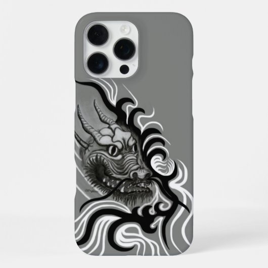 中国ドラゴン入れ入れスタイル iPhoneケース (裏面)