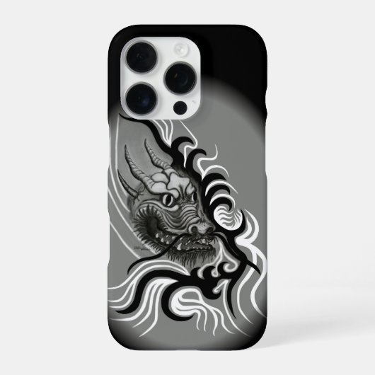 中国ドラゴン入れ入れスタイル iPhoneケース (裏面)