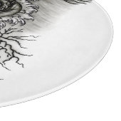 中国ドラゴン、黒と白のデザインでTattoostyl カッティングボード (角)