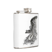 中国ドラゴン、黒と白のデザインでTattoostyl フラスク (右)