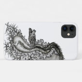 中国ドラゴン、黒と白のデザインでTattoostyl Case-Mate iPhoneケース (裏面(横))