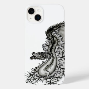 中国ドラゴン、黒と白のデザインでTattoostyl Case-Mate iPhone 14 Plusケース