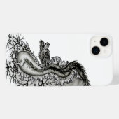中国ドラゴン、黒と白のデザインでTattoostyl Case-Mate iPhoneケース (裏面 (横))