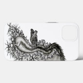 中国ドラゴン、黒と白のデザインでTattoostyl Case-Mate iPhoneケース (裏面 (横))