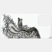 中国ドラゴン、黒と白のデザインでTattoostyl Case-Mate iPhoneケース (裏面 (横))