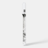 中国ドラゴン、黒と白のデザインでTattoostyl iPhoneケース (左側面)