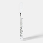 中国ドラゴン、黒と白のデザインでTattoostyl iPhoneケース (左側面)