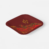 中国ドラゴン， 2024辰年 ペーパープレート (傾斜あり)