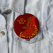中国ドラゴン， 2024辰年 缶バッジ (インサイチュ)